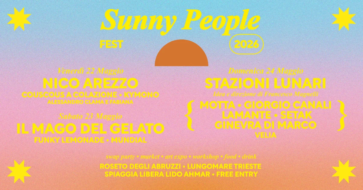 Nel week-end a Roseto degli Abruzzi torna il Sunny People Festival