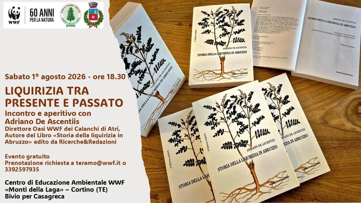 “Liquirizia tra presente e passato”, a Cortino l'incontro con Adriano De Ascentiis