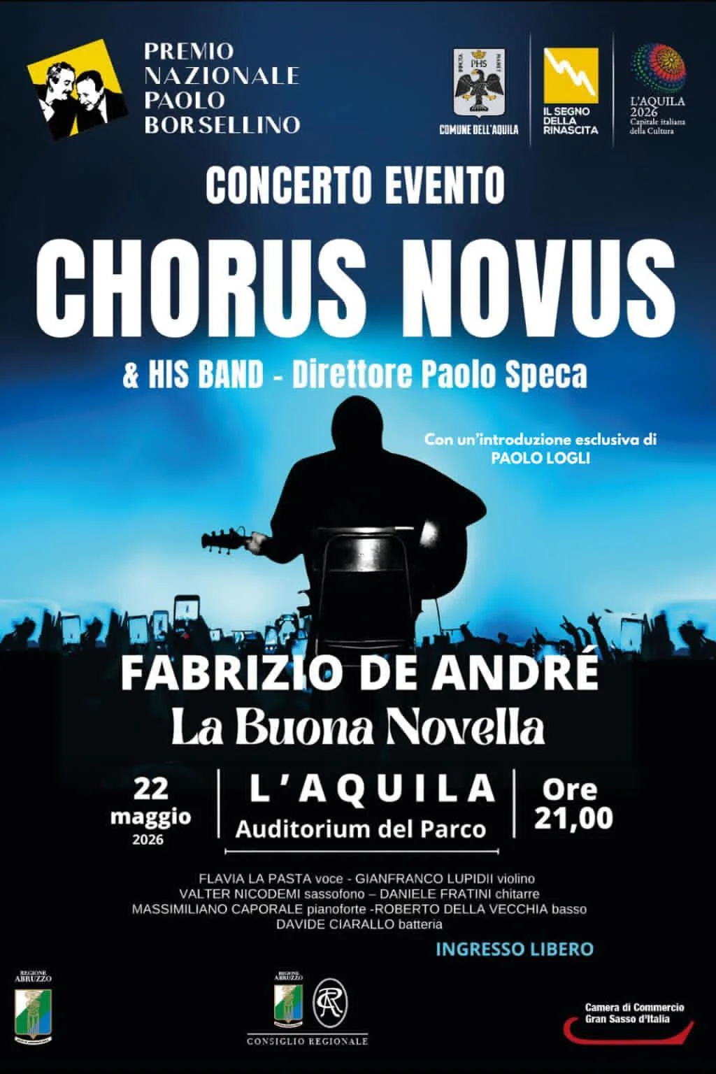 L'Aquila Capitale Italiana anche della Legalità con il concerto evento del Chorus Novus