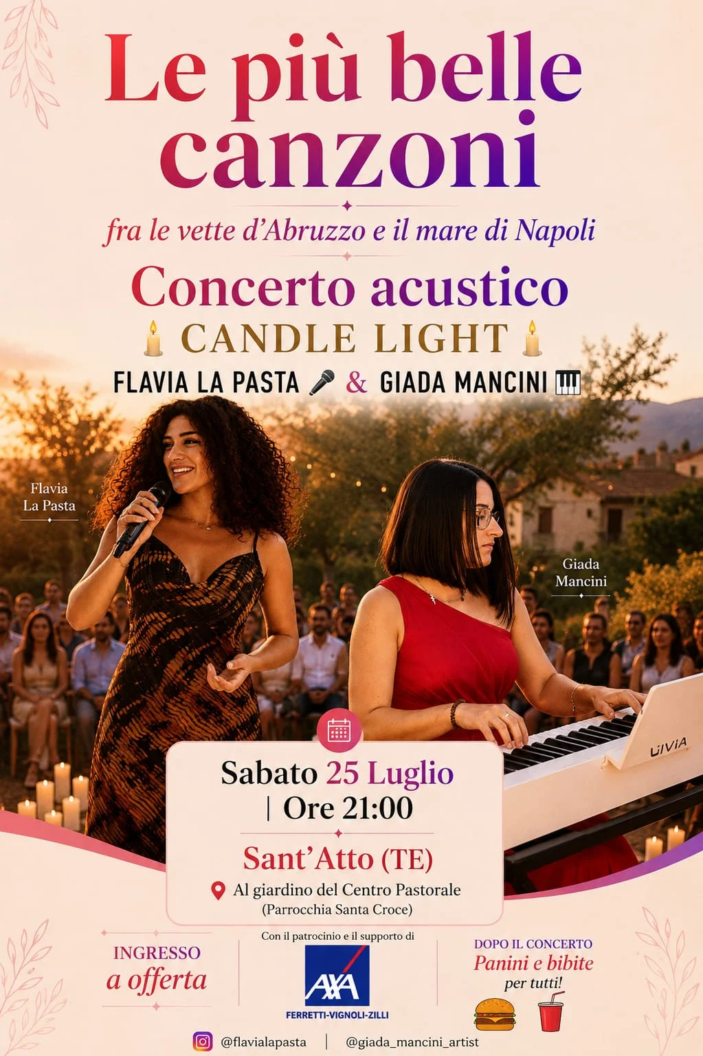 Sant'Atto si illumina con il Candlelight: Flavia La Pasta e Giada Mancini in concerto