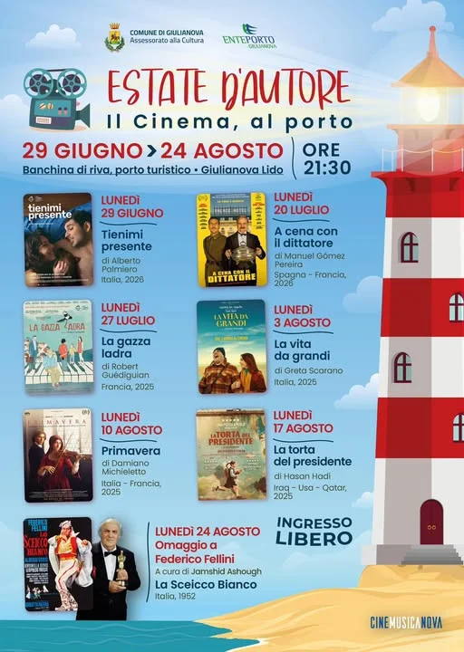 Estate d'Autore, torna il cinema sul Porto a Giulianova