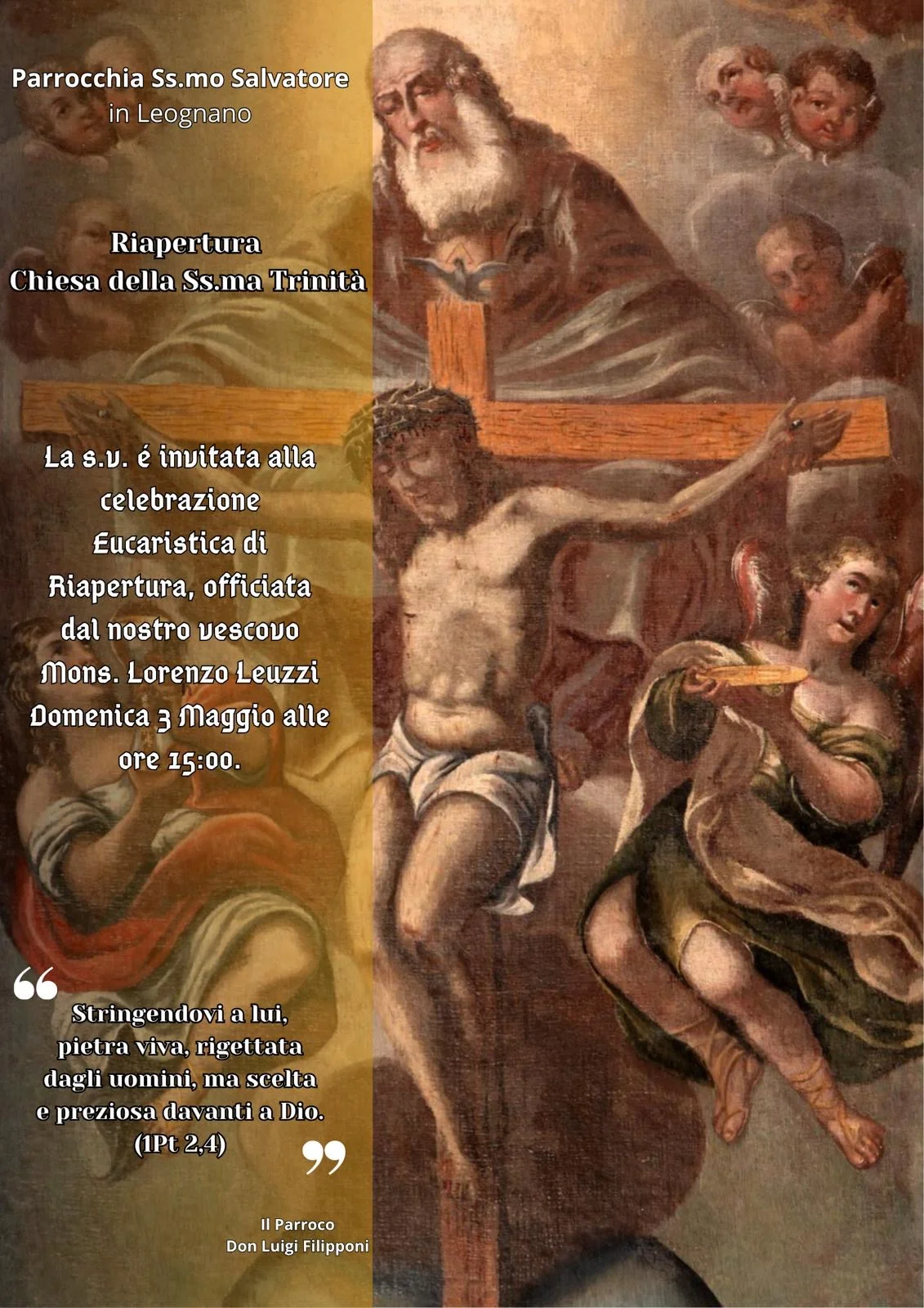 Riapre la chiesa della Santissima Trinità in Leognano