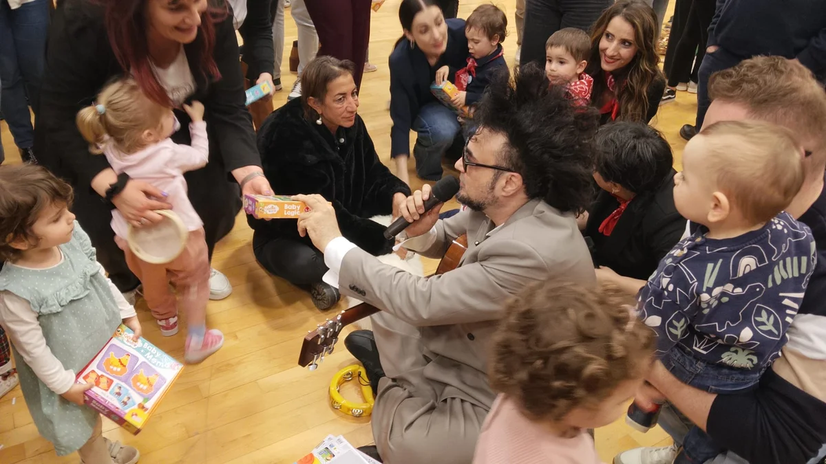 FOTO e VIDEO | Melozzi bambino tra i bambini