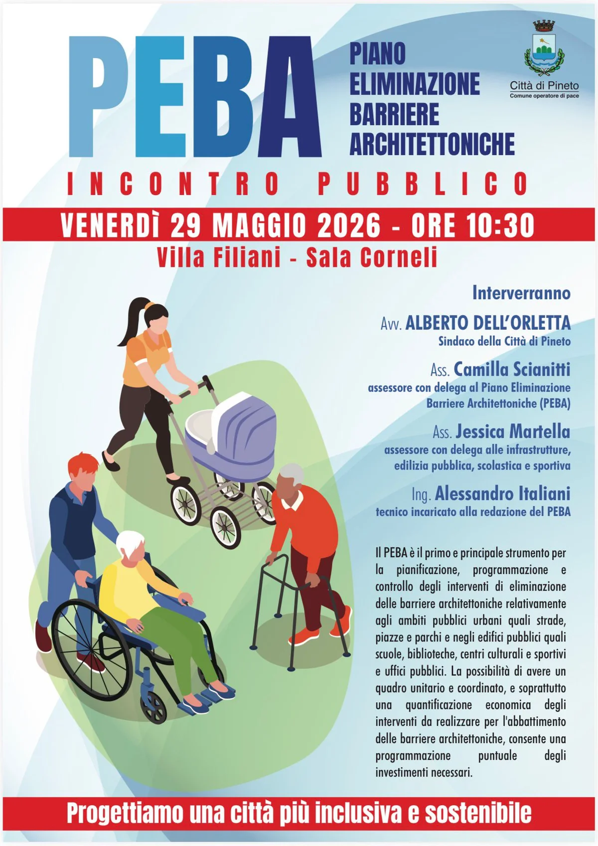 Pineto, si presenta il Piano per l’Eliminazione delle Barriere Architettoniche