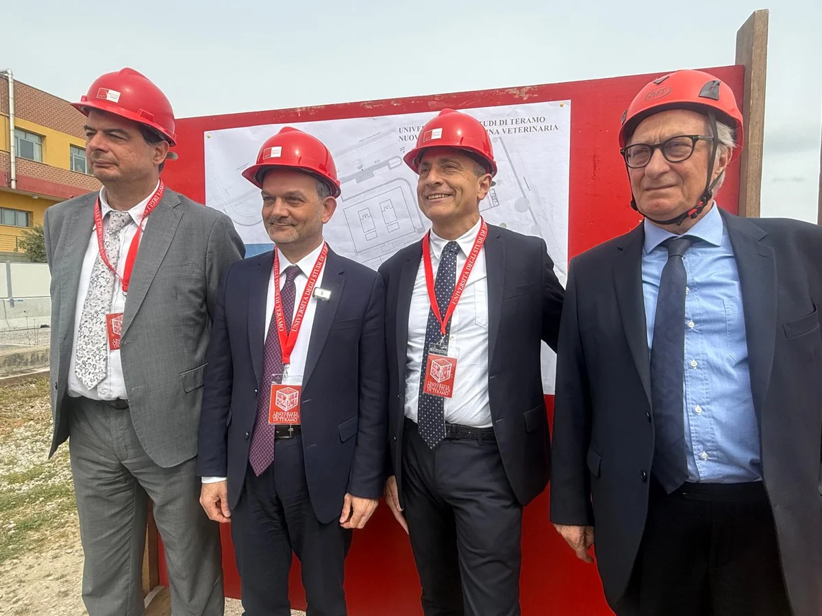FOTO e VIDEO | Nuovo polo di Veterinaria dell'Università di Teramo, via ai lavori