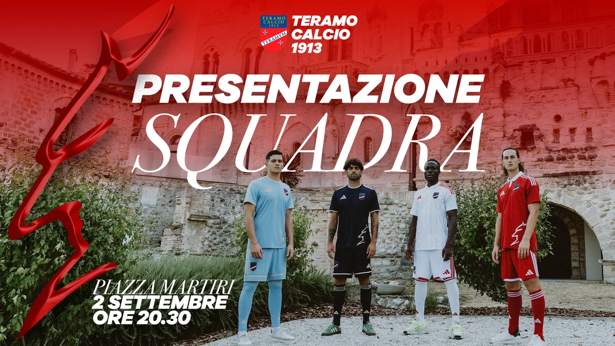 Calcio D/F, Teramo: mercoledì tutti in Piazza Martiri