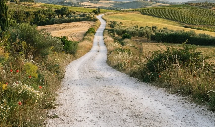 Manutenzione straordinaria delle strade bianche a Roseto