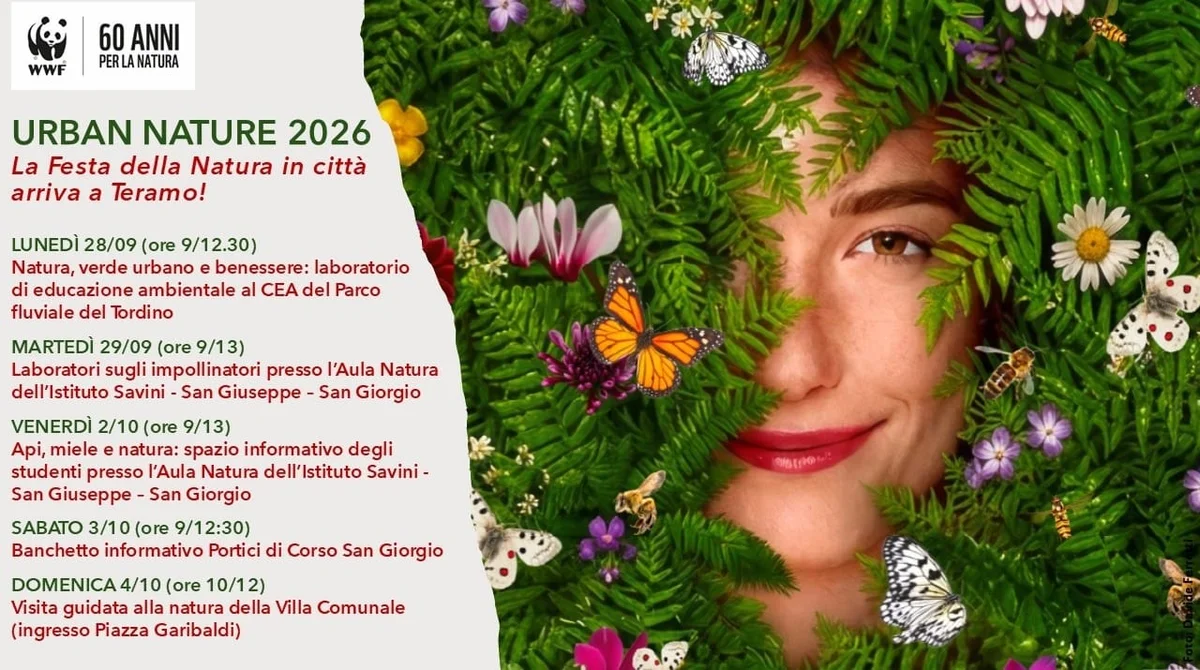 Urban Nature, l'evento WWF fino a domenica a Teramo