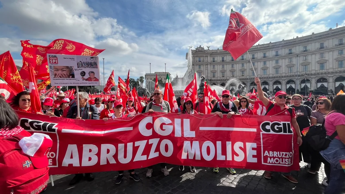 "Insieme sulla Via Maestra", a Roma in 1.500 dall'Abruzzo e dal Molise
