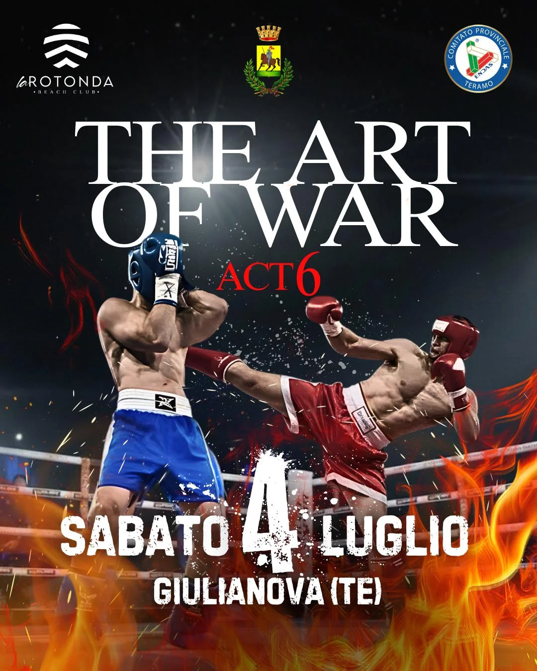 Sabato 4 luglio torna a Giulianova la sesta edizione di "The art of War"