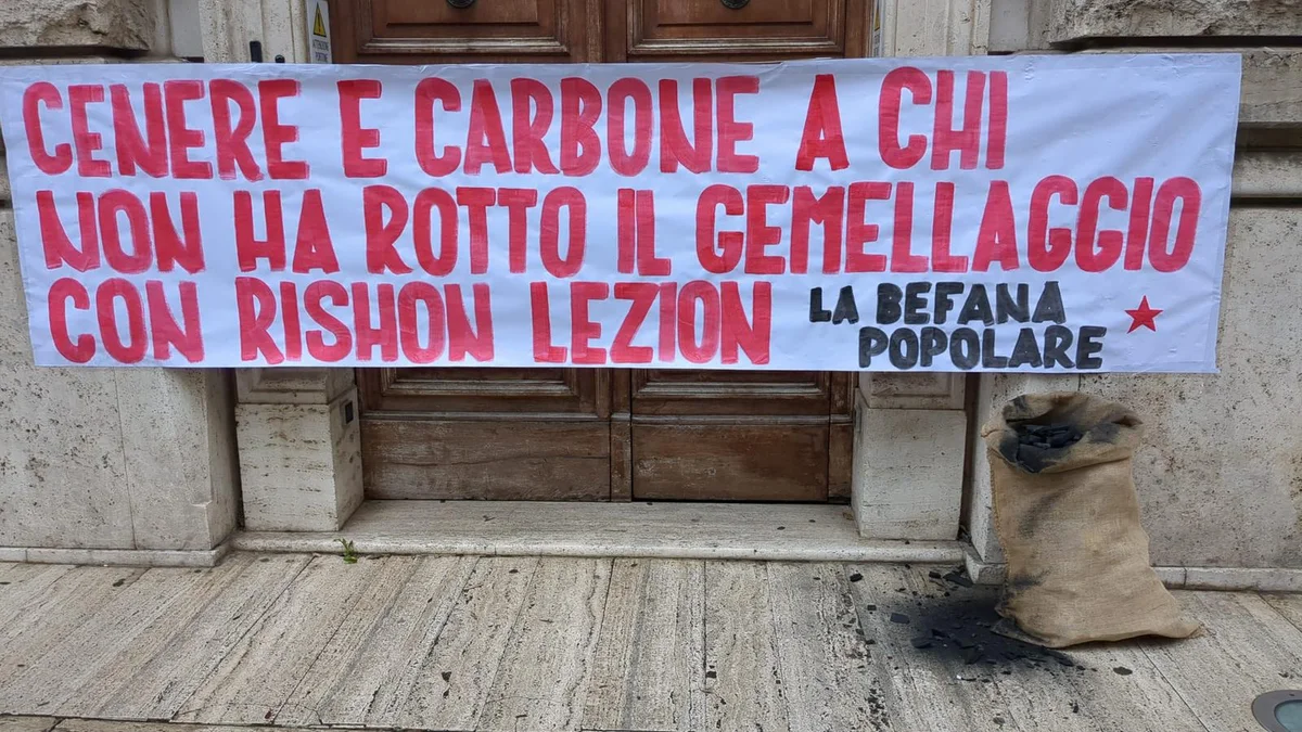 La Befana Popolare: cenere e carbone a D'Alberto