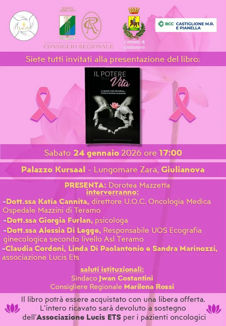 Giulianova, conferenza evento per la presentazione del libro “Il potere della vita”