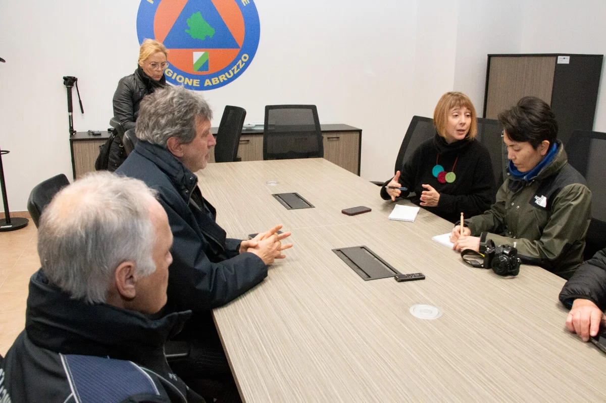 Delegazione del quotidiano giapponese Yomiuri Shinbun a Preturo