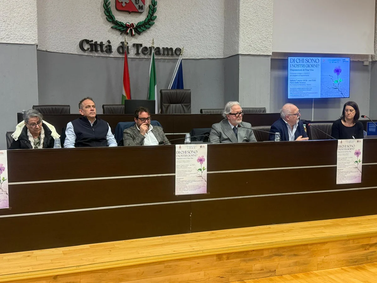 "Di chi sono i nostri giorni?", convegno a Teramo sul fine vita e sul diritto di scegliere