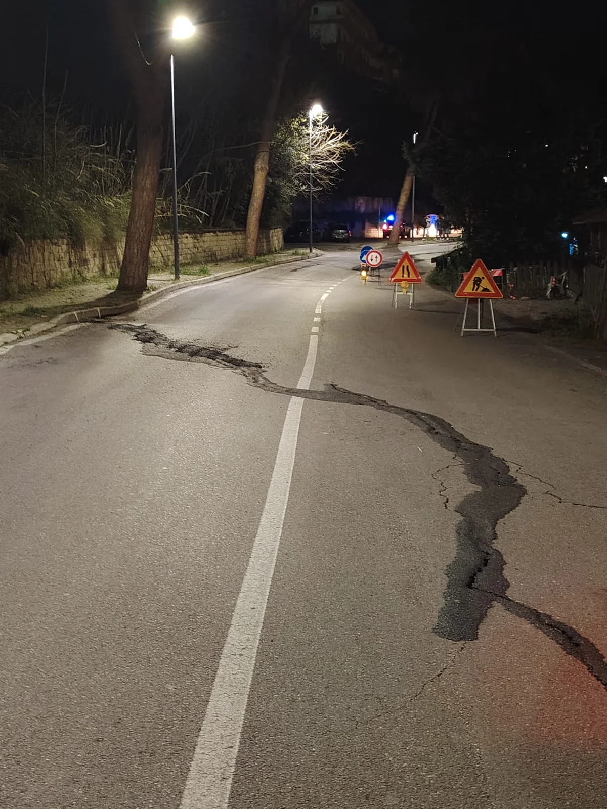 FOTO | Silvi: chiuso un tratto della provinciale 29/b, all’incrocio con Santa Lucia