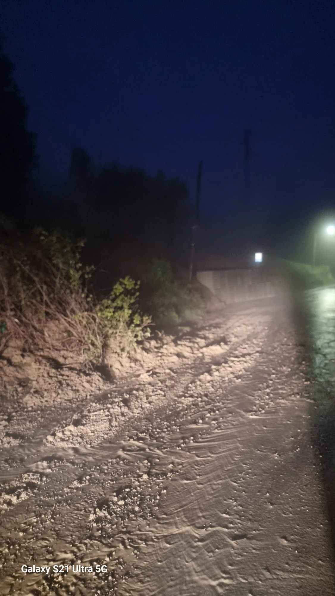 Maltempo a Teramo, frana a Villa Romita