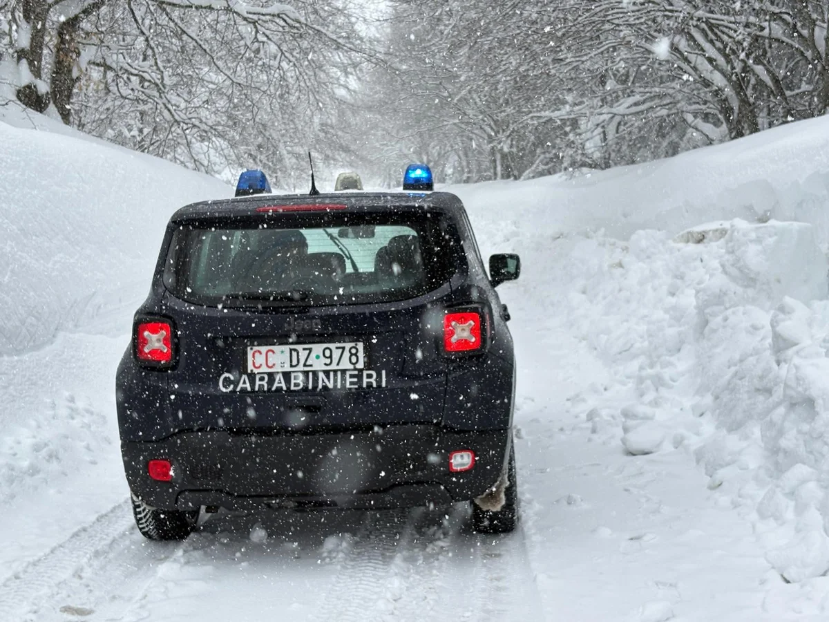 Maltempo in montagna, l'Arma sempre presente