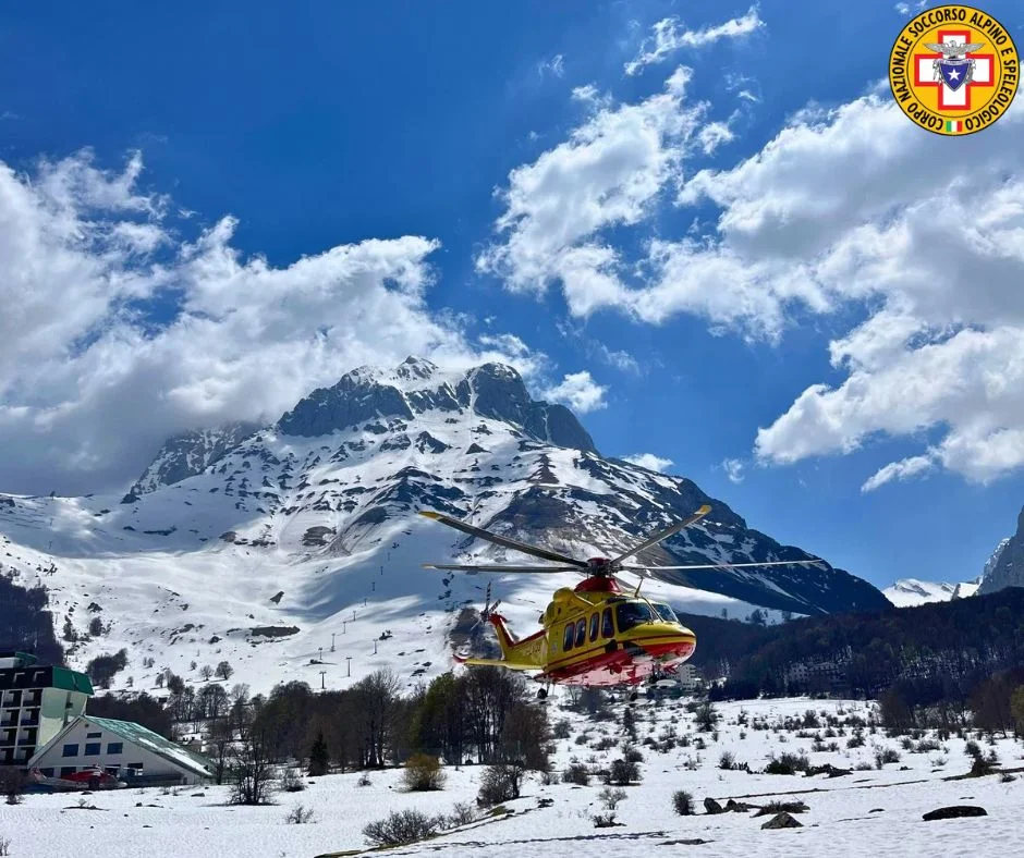 Gran Sasso, incidente a Pietracamela sulla Val Maone: 33enne ricoverato al Mazzini