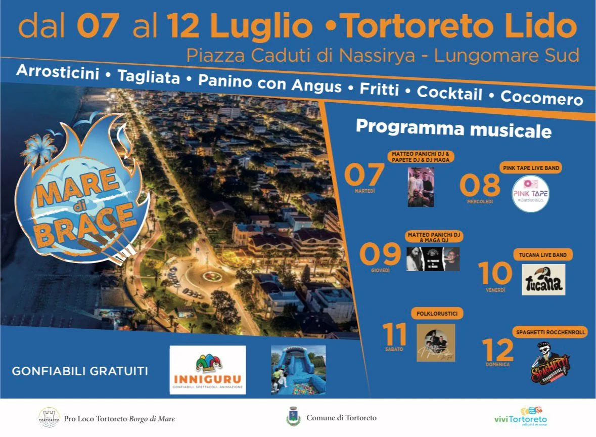 Al via la sei giorni  di “Mare di Brace” a Tortoreto Lido