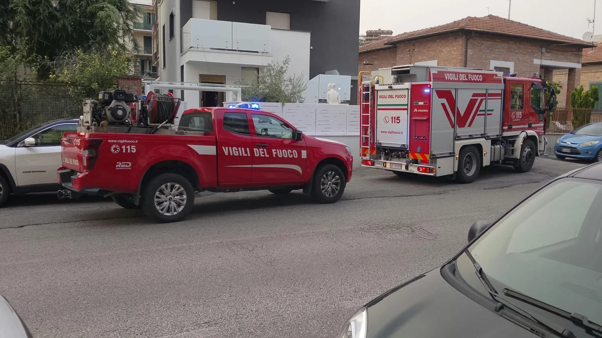 Paura per un termoconvettore andato a fuoco