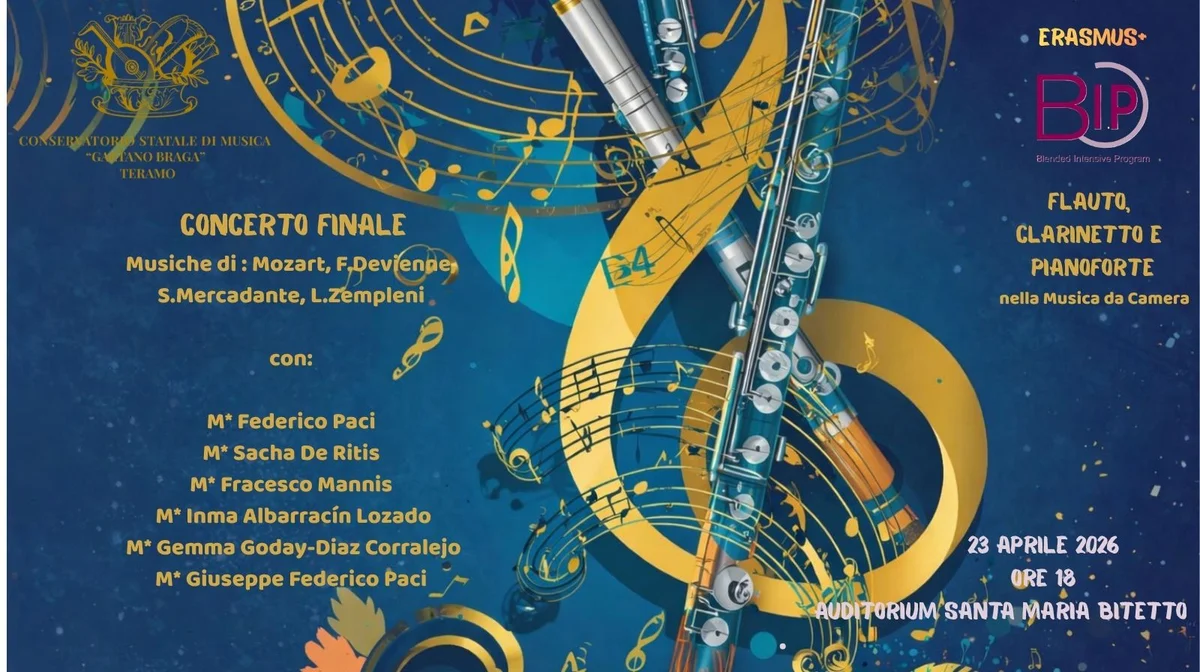 Erasmus+ al "Braga" di Teramo: concerti di studenti e docenti di musica da camera