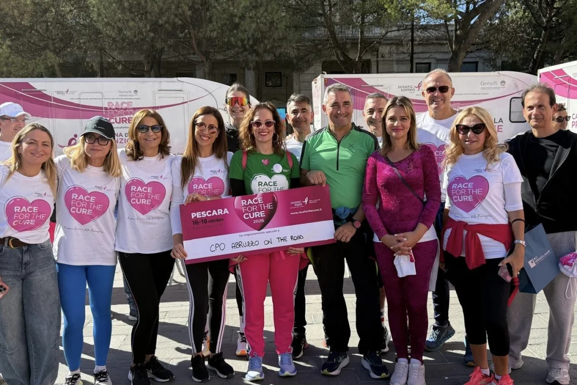 En plein per la squadra “CPO Abruzzo On The Road” alla Race for the Cure di Pescara