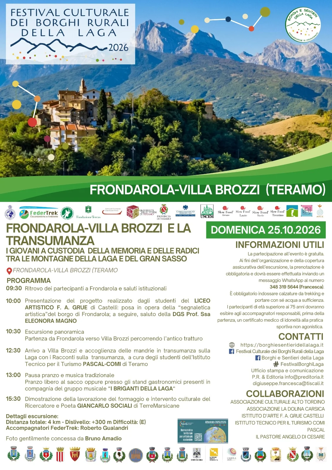 Frondarola e Villa Brozzi rivivono la tradizione della transumanza