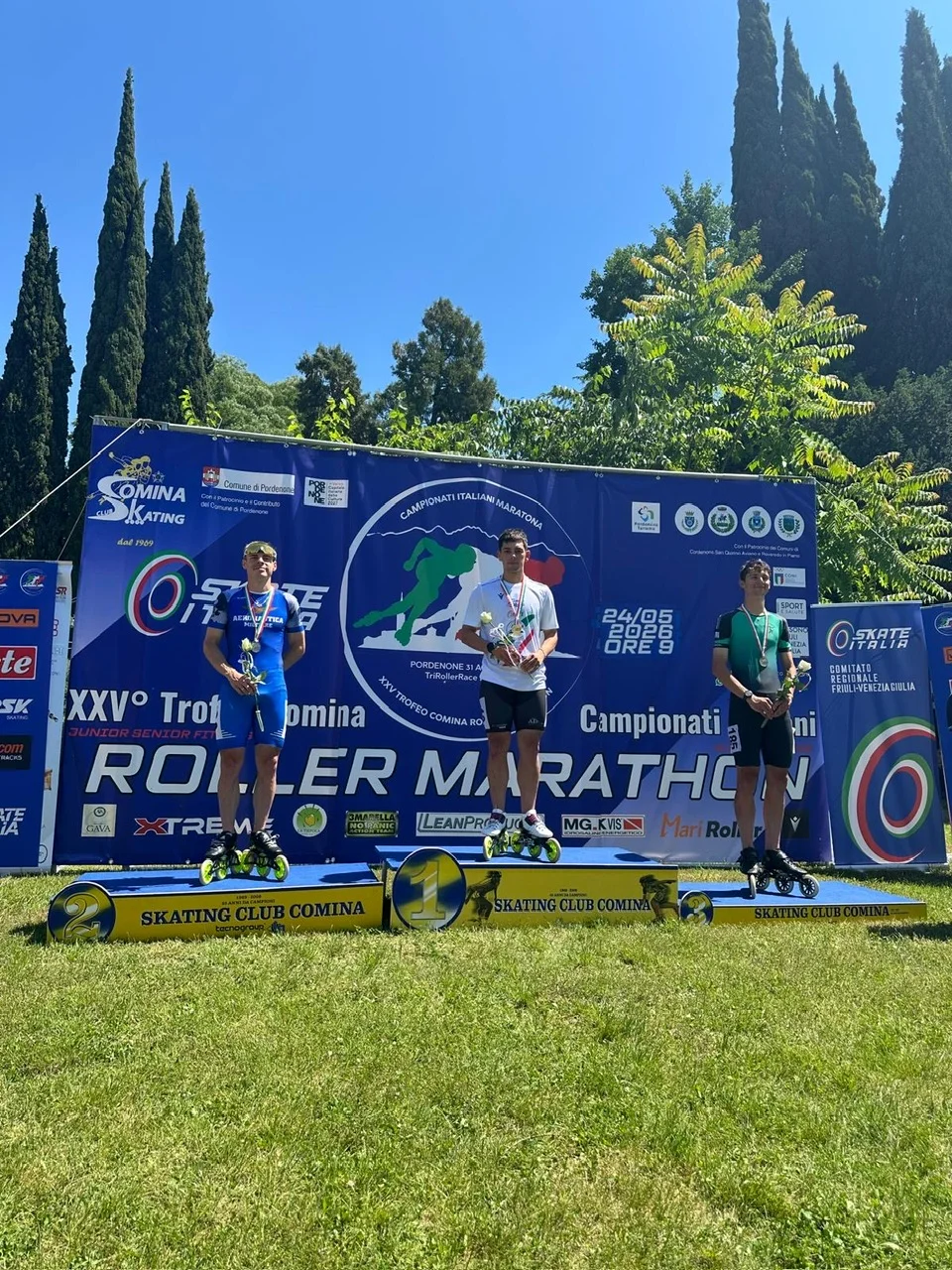 Maratona su rotelle, Alessio Clementoni vince il titolo nella 42 km ai campionati italiani