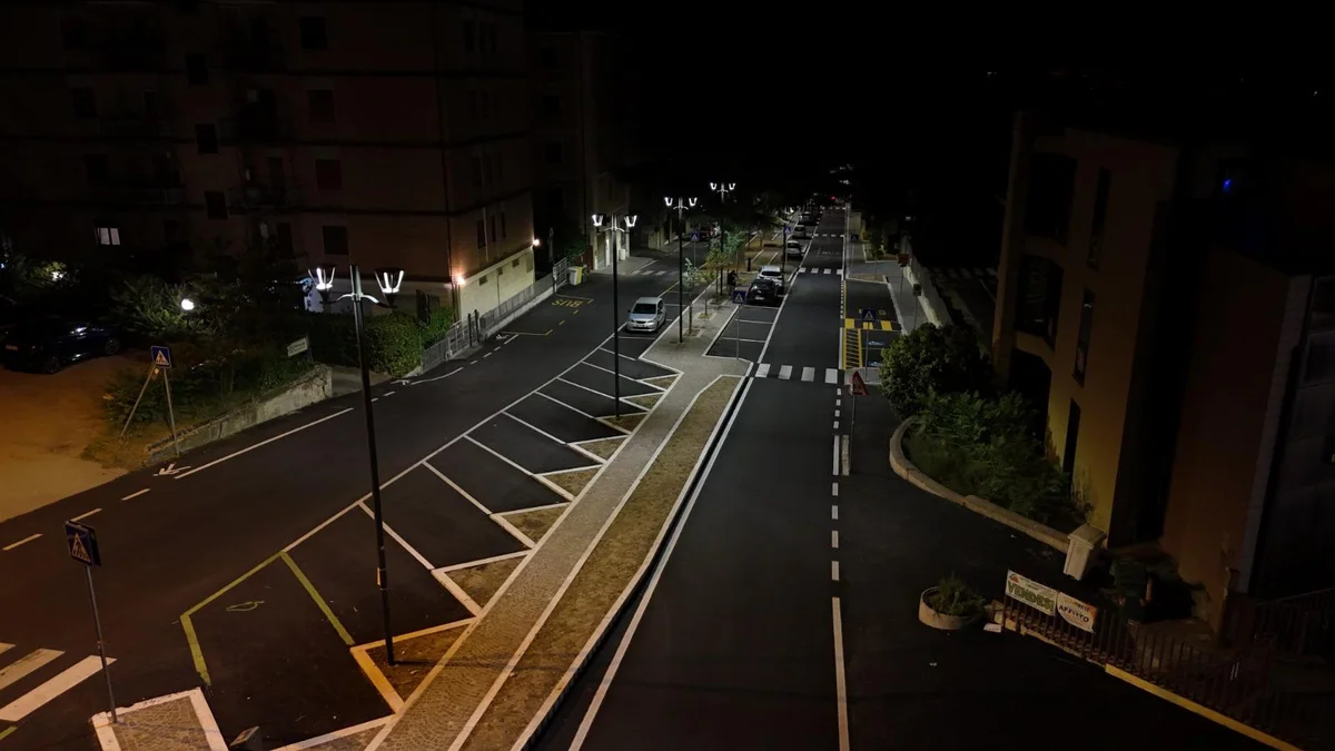FOTO | L'Aquila, completata la riqualificazione di viale Alcide De Gasperi